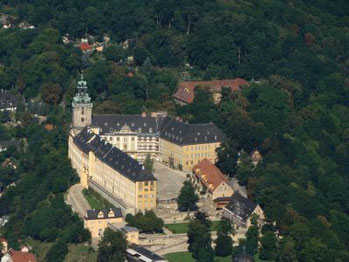 Blick auf die Heidecksburg aus der Luft Blick auf die Heidecksburg aus der Luft